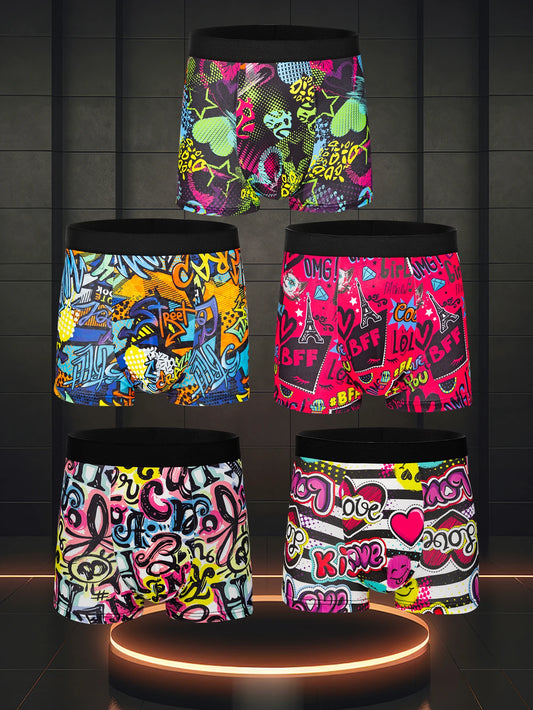 5-Pack Men’s Boxer Shorts – Soft, Comfortable & Stylish