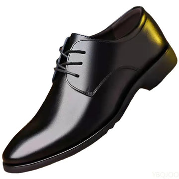 2025 Men’s Heightening Shoes – British Casual Business Flats