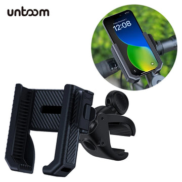 Bike & Motorbike Phone Mount – Shockproof Handlebar Clip (4.5-7.0”)