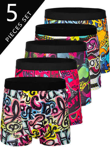 5-Pack Men’s Boxer Shorts – Soft, Comfortable & Stylish