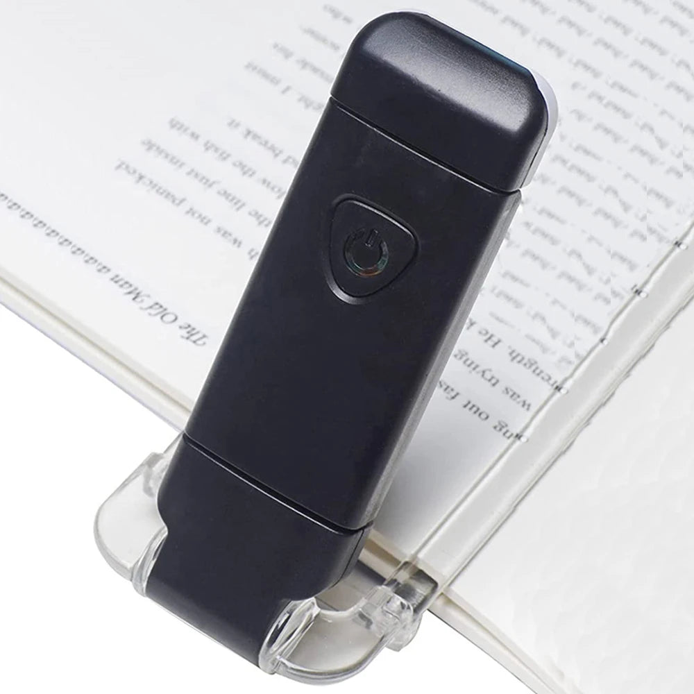 USB Reading Light – Rechargeable Clip-On LED with Brightness Control