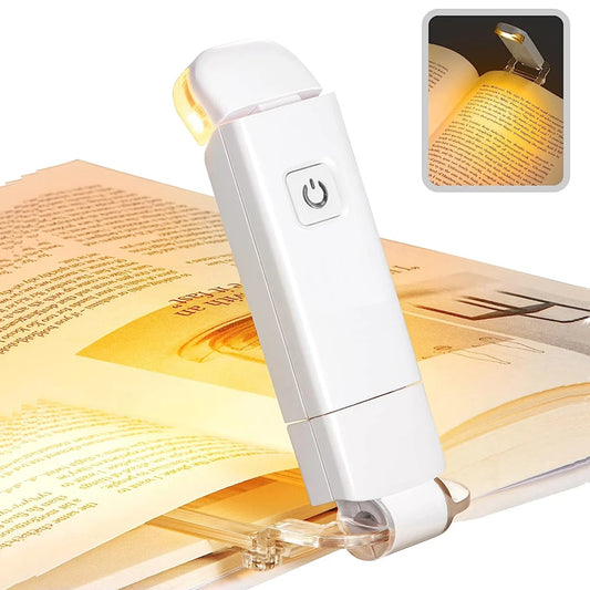 USB Reading Light – Rechargeable Clip-On LED with Brightness Control