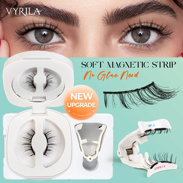 VYRILA Magnetic Lashes – No Glue, 3D Natural Reusable Kit